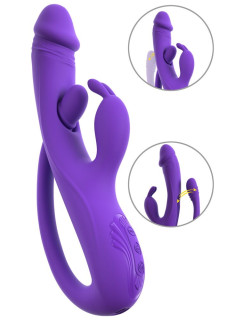 Rabbit Vibrator with G-Spot/Anal Tickler