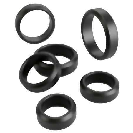 Cock & Ball Stretching Kit - Set di anelli fallici elastici per pene o testicoli.