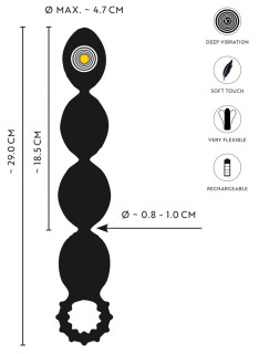 Flexible XL Anal Beads - Palline anali in silicone Reach 4