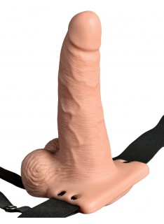 6" Hollow Rechargeable Strap-on