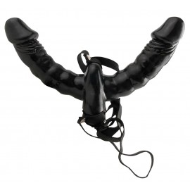 Vibrating Double Delight Strap-on